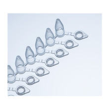 DNA & RNA free 0.2ml PCR 8-Strip Tubes With Individual Caps Attached